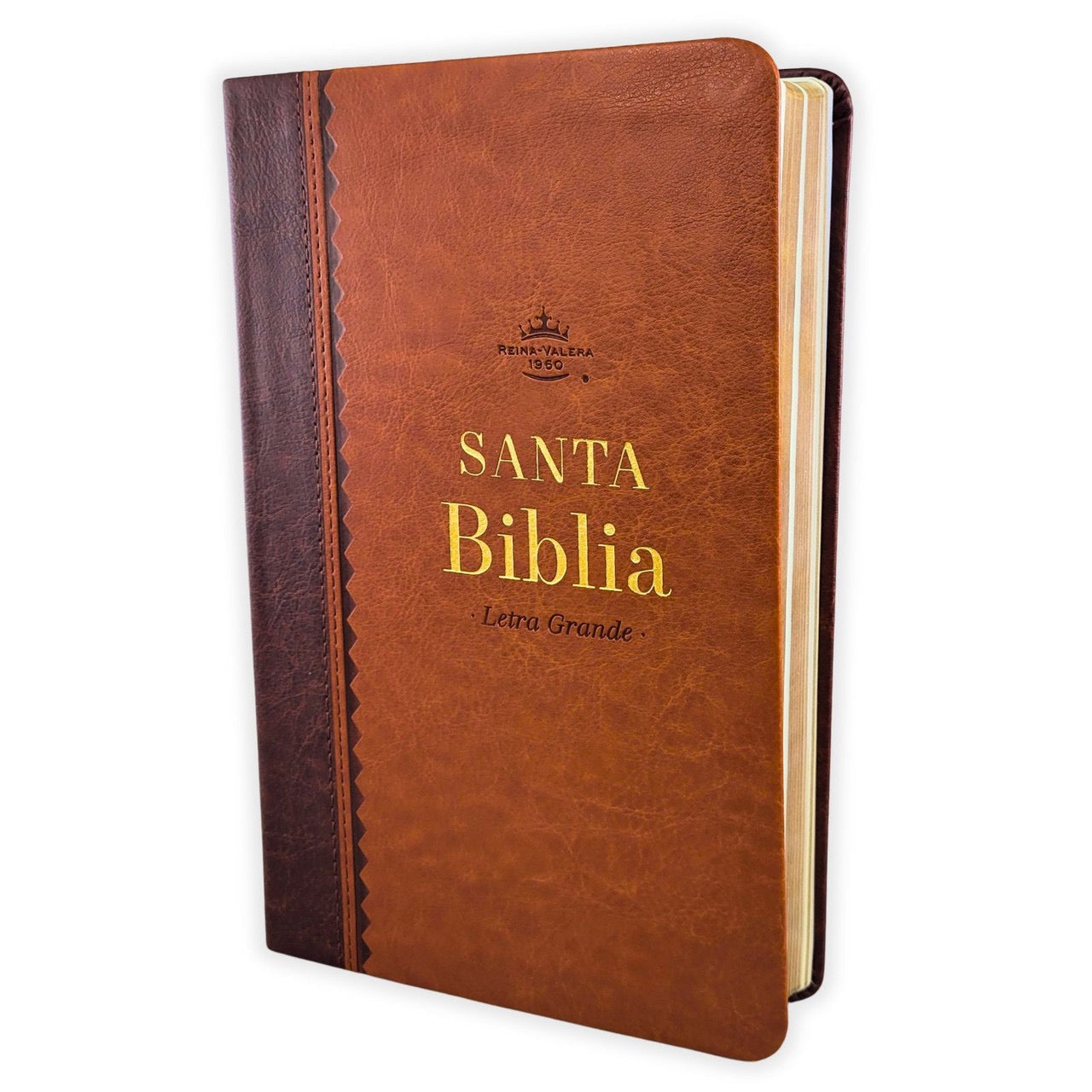 Biblia Letra Grande.Edición Bicolor Café