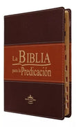 Biblia RVR 1960 Predicación Marrón Claro Oscuro con Índice