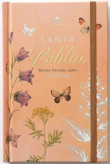 Biblia RVR60 Tamaño manual LEtra GRande TApa dura coral