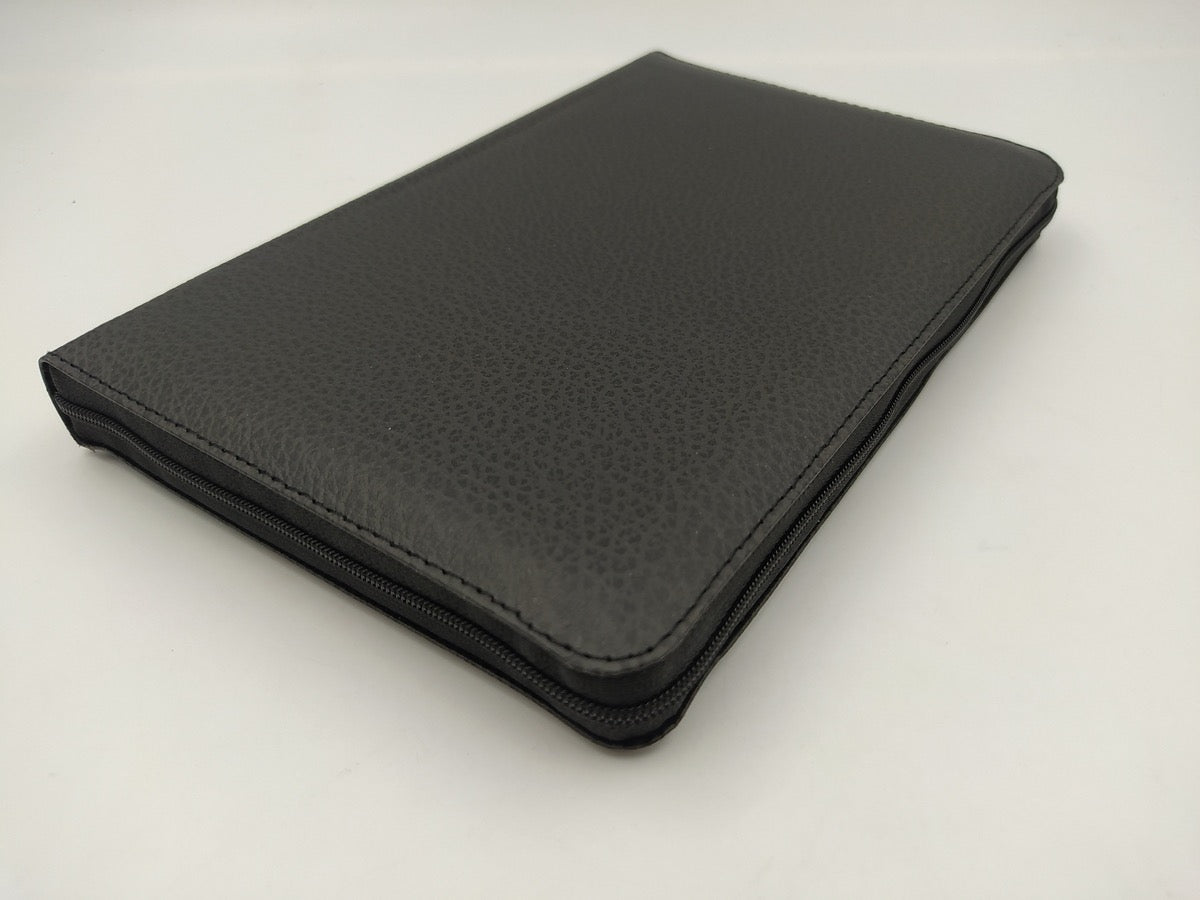 Biblia RVR 1960 Ultrafina Letra Grande Piel Fabricada Negro con Cierre