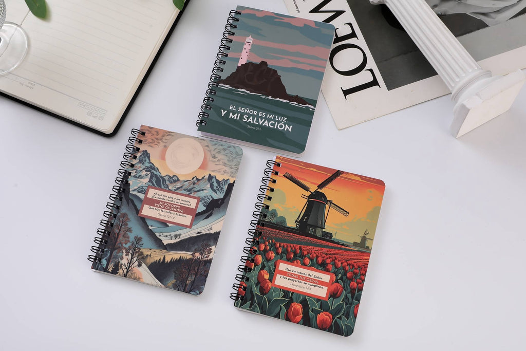 Pack 3 libretas PEQUEÑAS Paisajes vintage