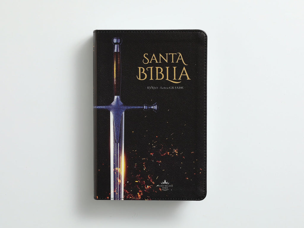 Biblia RVR60 Tamaño manual Letra Grande con espada