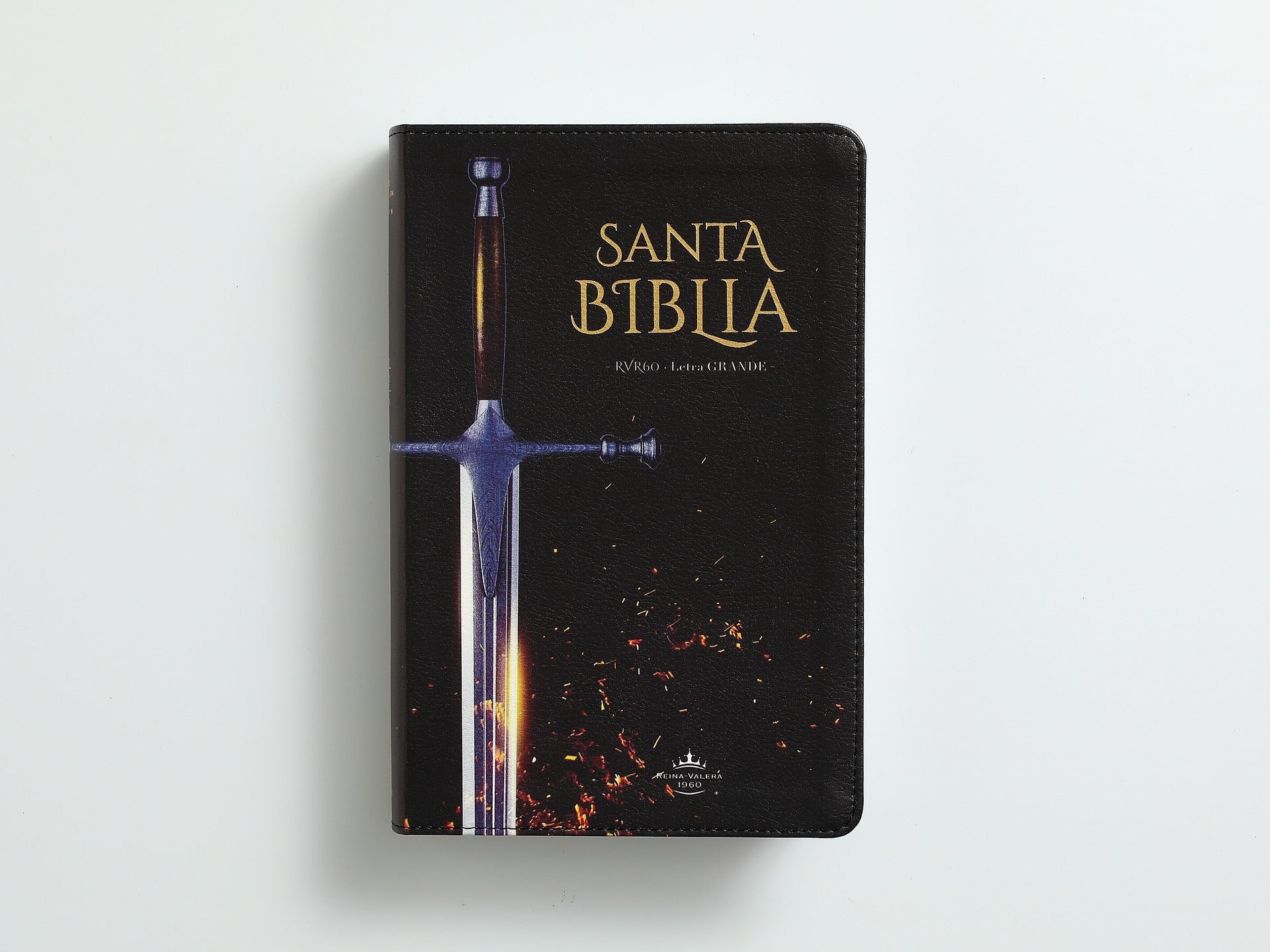 Biblia RVR60 Tamaño manual Letra Grande con espada