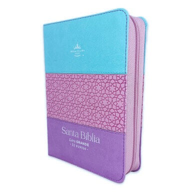 Biblia RVR60 portátil Letra Grande 11 puntos Tricolor Azu