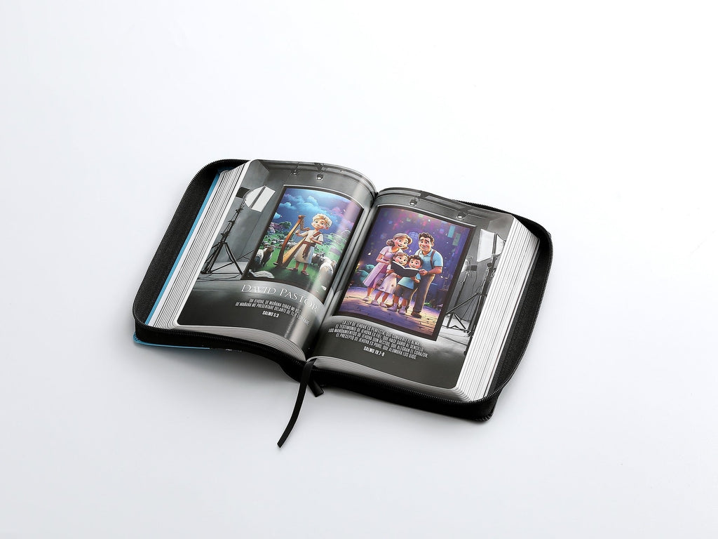 Biblia Héroes RVR60 Letra Grande azul