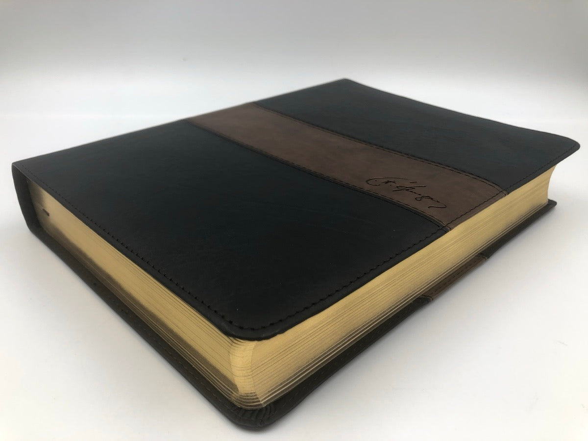 Biblia RVR 1960 de Estudio Spurgeon marrón semi piel