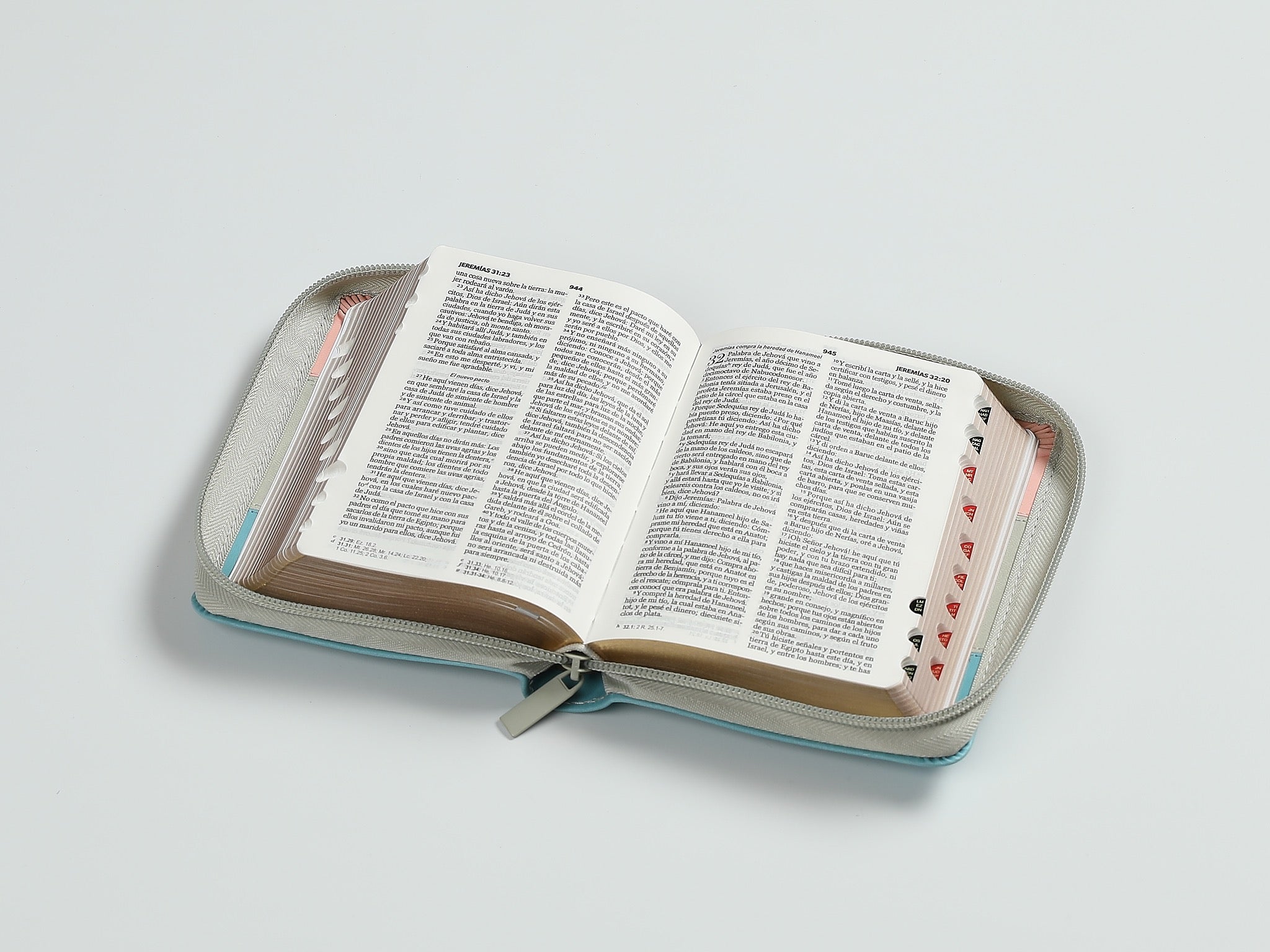 Biblia RVR60 Bolsillo i/piel Tricolor Rosa