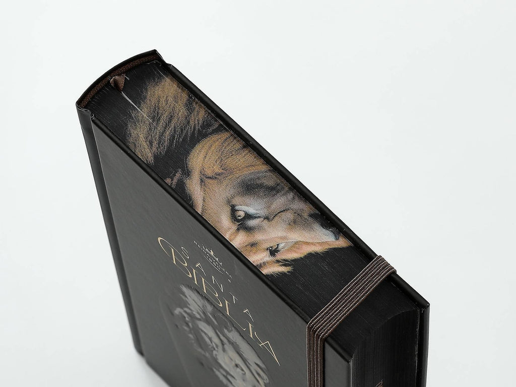 Biblia RVR60 Tamaño manual LEtra GRande TApa dura león