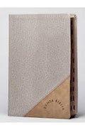 Biblia RVR 1960 Súper Gigante Gris Marrón Símil Piel con Índice