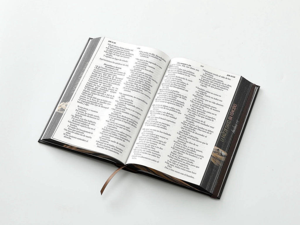 Biblia RVR60 Tamaño manual LEtra GRande TApa dura león