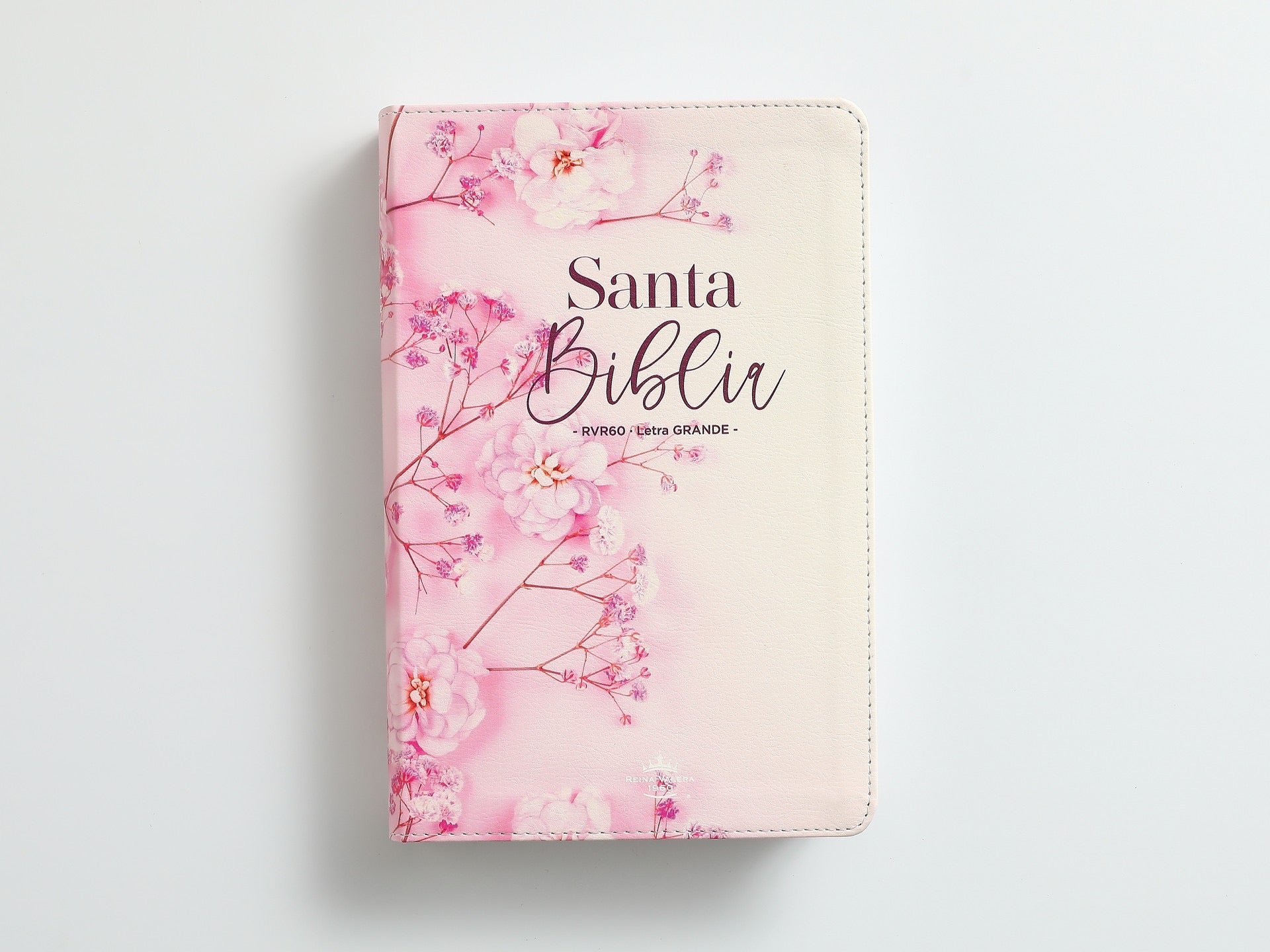 Biblia RVR60 Tamaño manual Letra Grande rosa