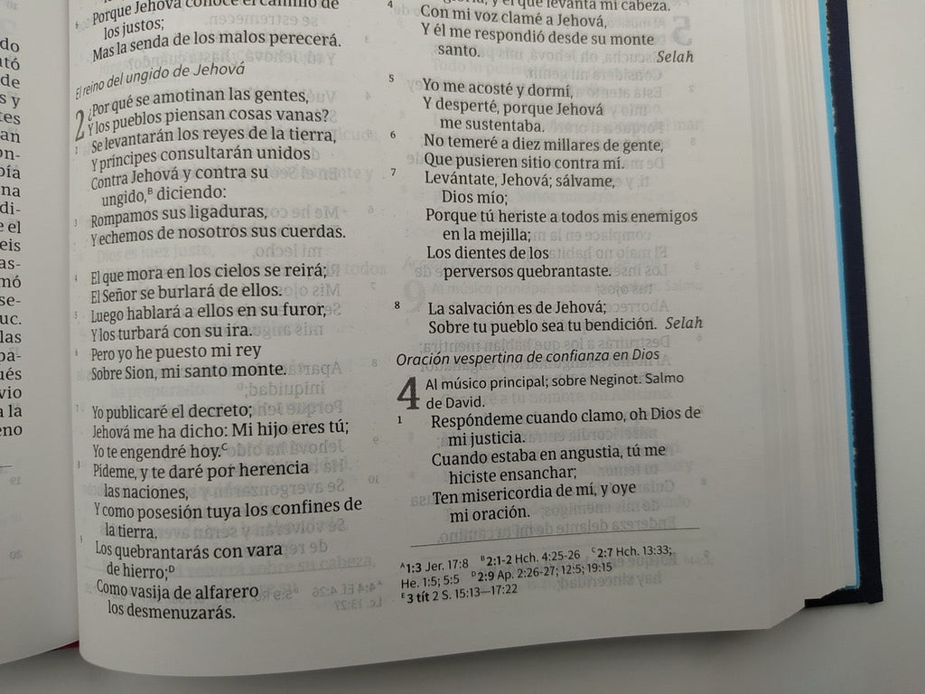 Biblia RVR 1960 Ultrafina Azul Bordado sobre Tela
