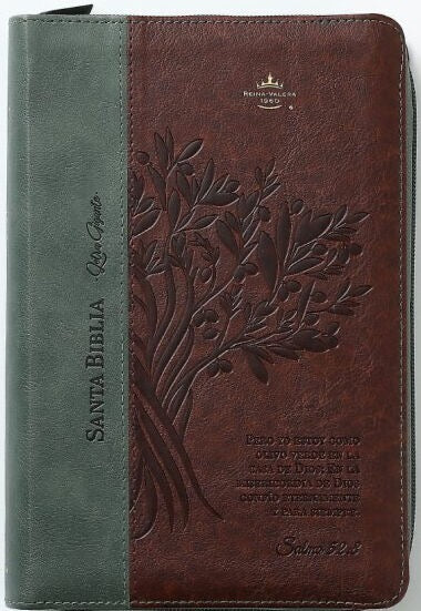 Biblia RVR60 tamaño manual letra Gigante Café