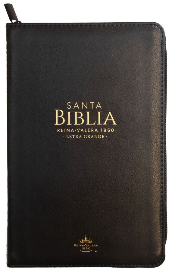 Biblia RVR60 Tamaño Manual Letra Grande con cierre