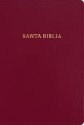 Biblia RVR 1960 Letra Súper Gigante Borgoña Símil Piel
