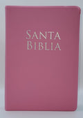 Biblia manual Letra grande rosa