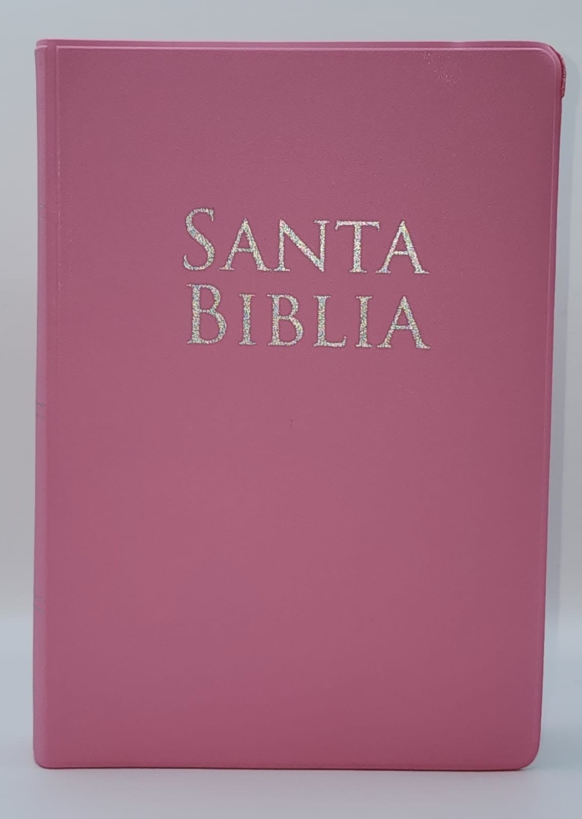 Biblia manual Letra grande rosa