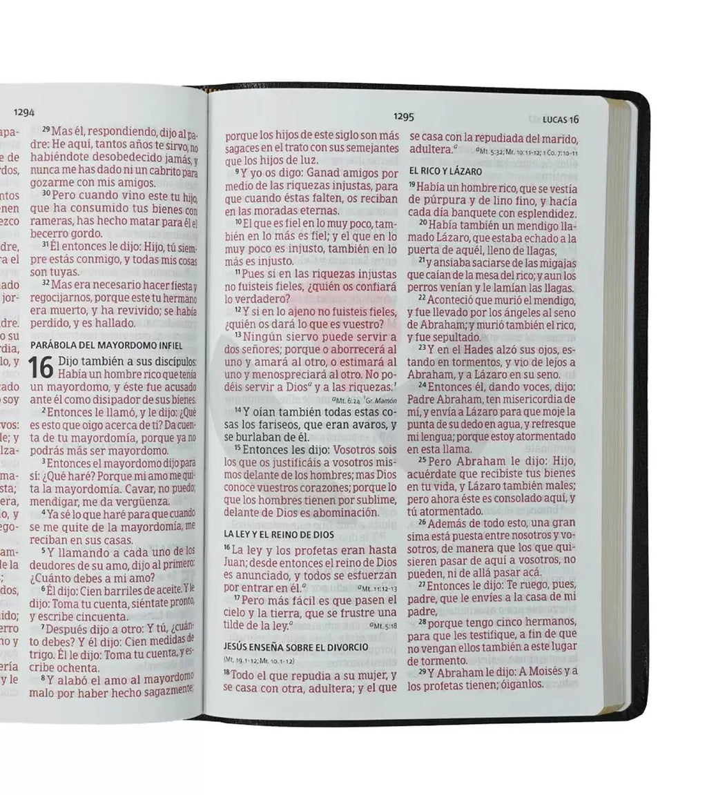 Biblia RVR 1960 Super Gigante Negro Símil Piel (Edición 2023)