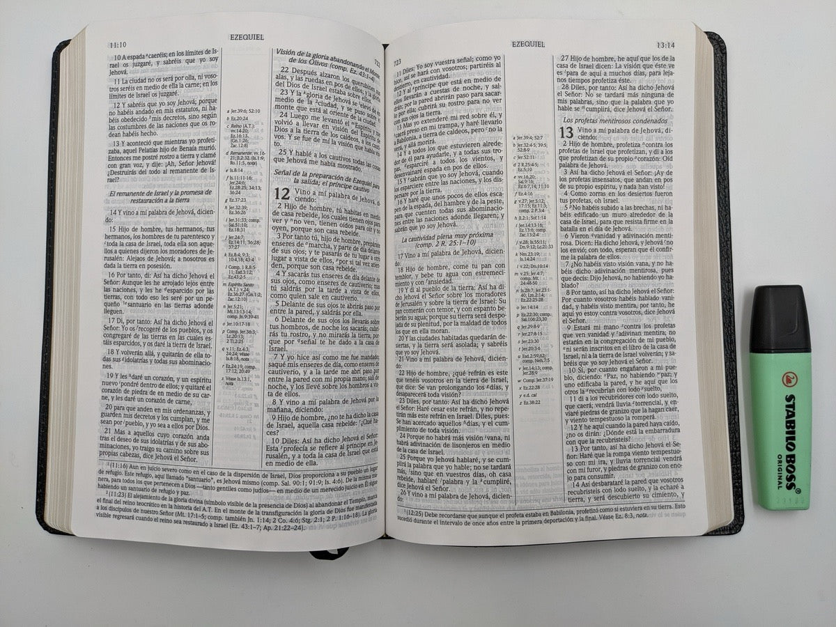 Biblia RVR 1960 de Estudio Scofield Negro Piel Fabricada