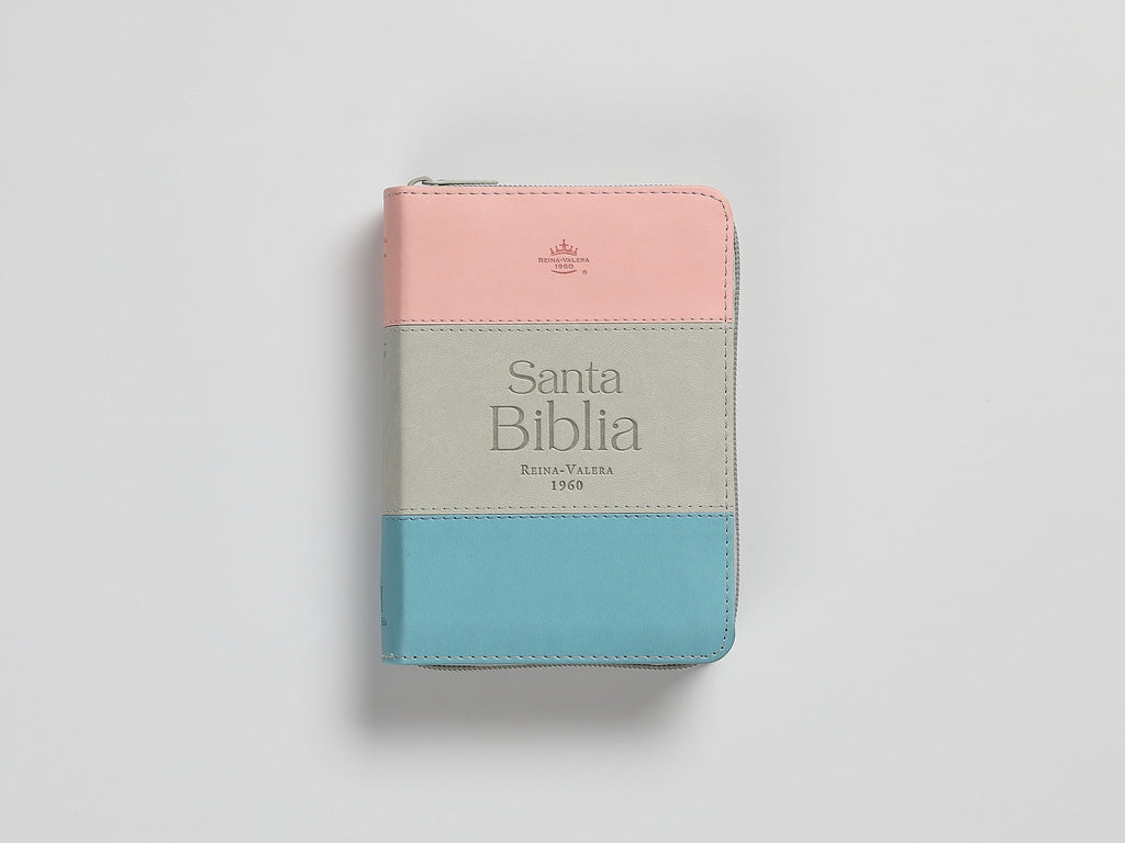 Biblia RVR60 Bolsillo i/piel Tricolor Rosa