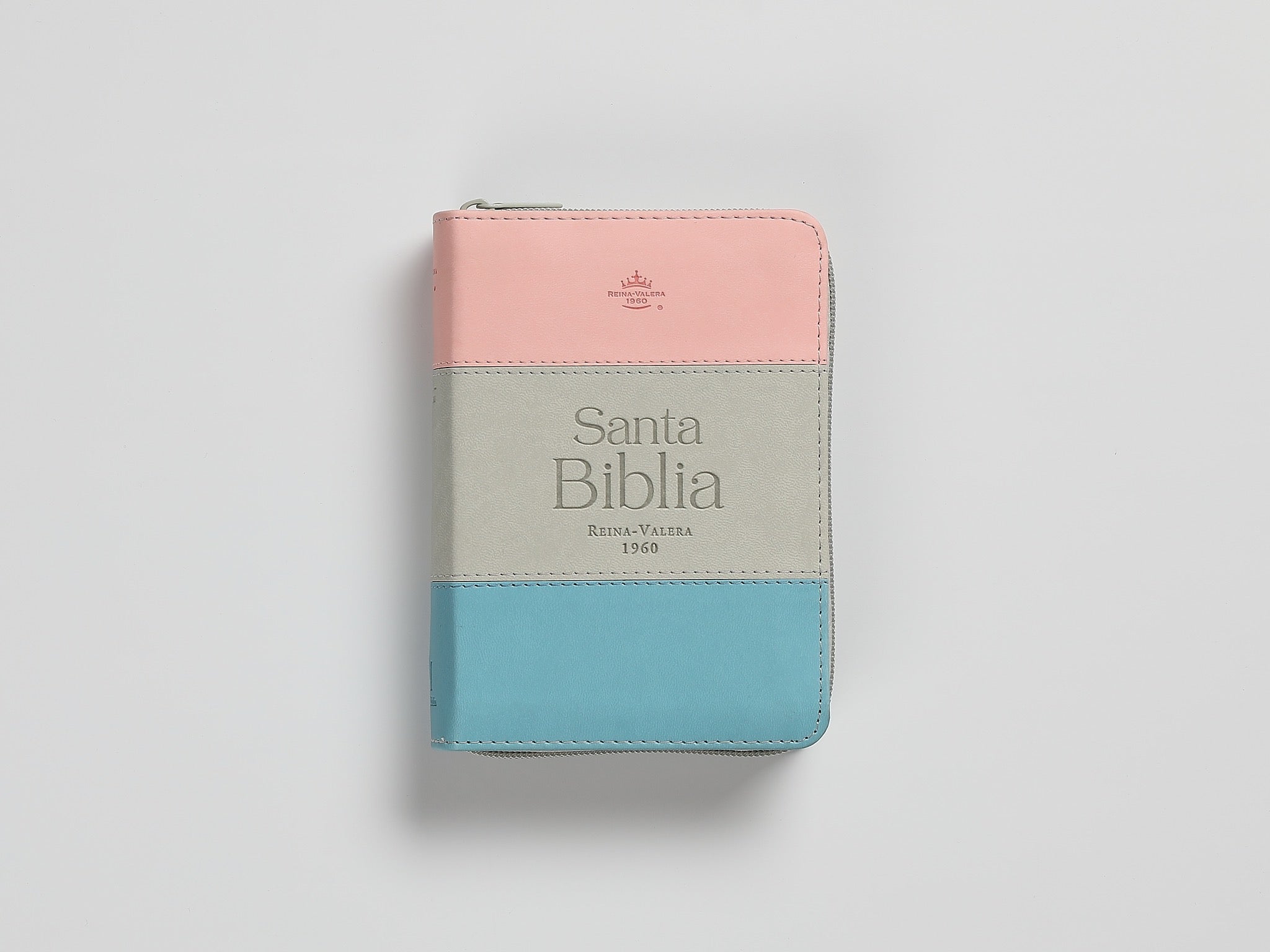 Biblia RVR60 Bolsillo i/piel Tricolor Rosa