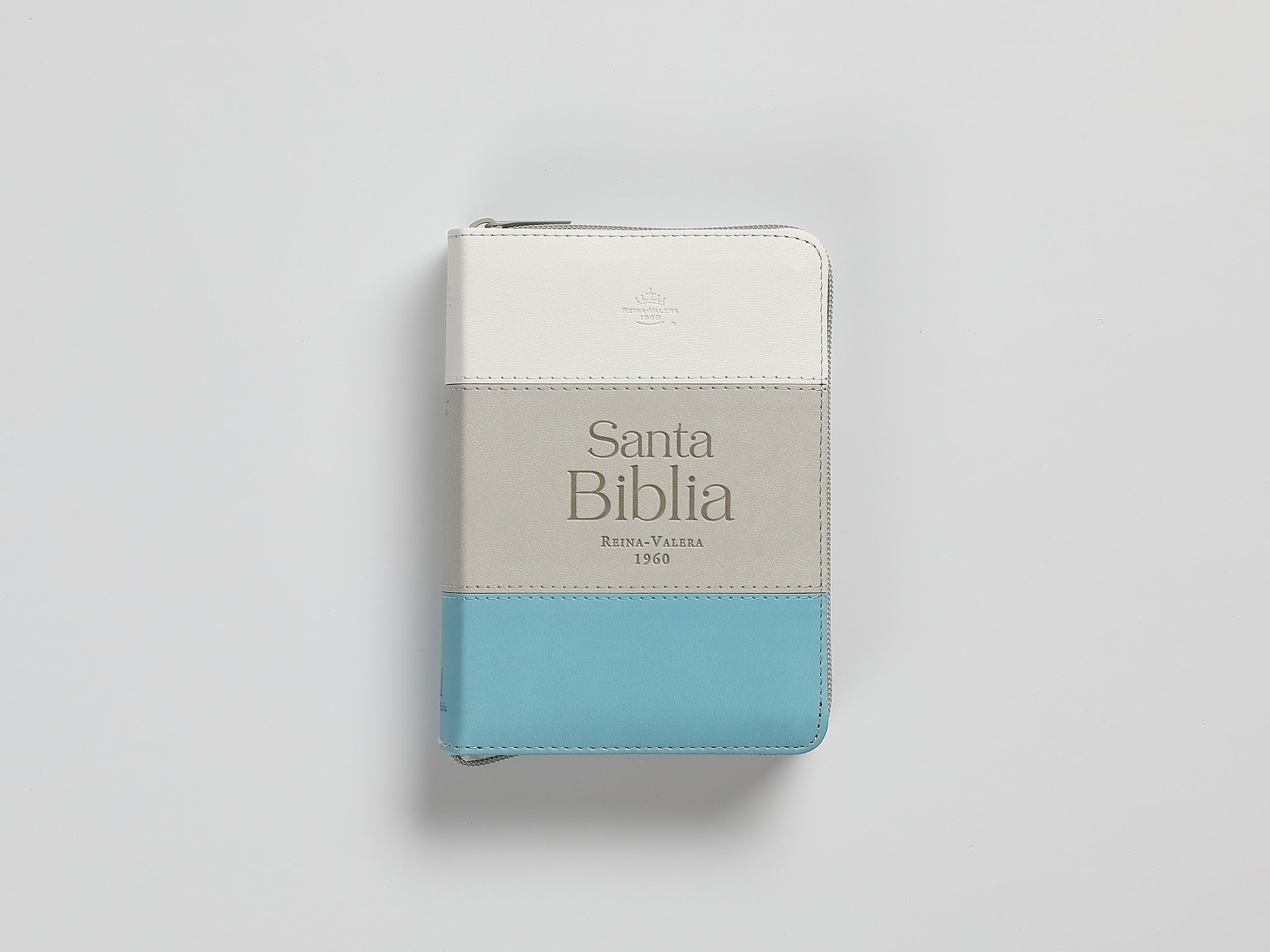 Biblia RVR60 Bolsillo i/piel Tricolor Blanco