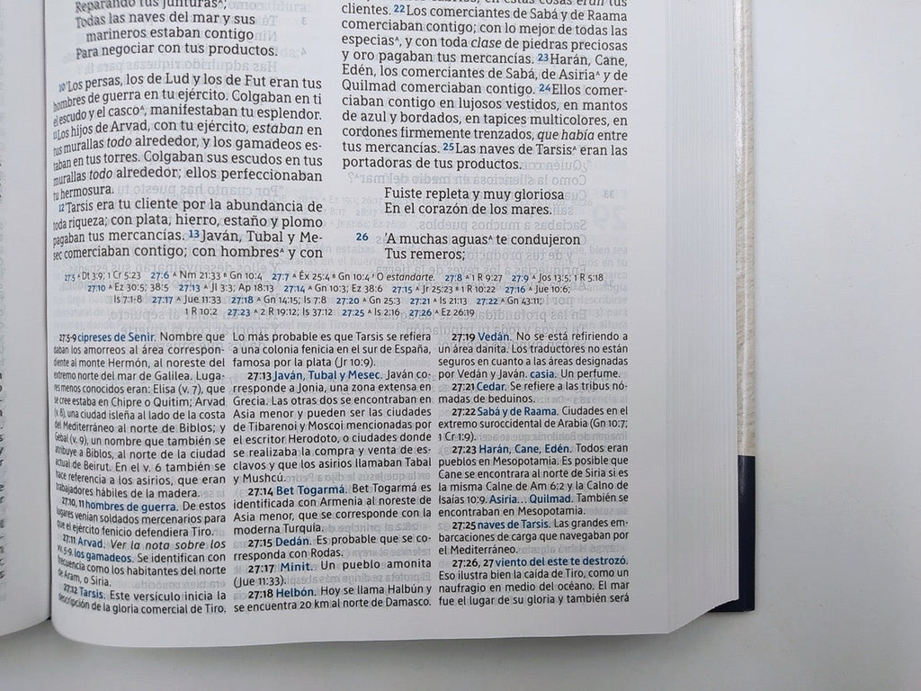 Biblia NBLA de Estudio MacArthur Tapa Dura Azul Interior a Dos Colores