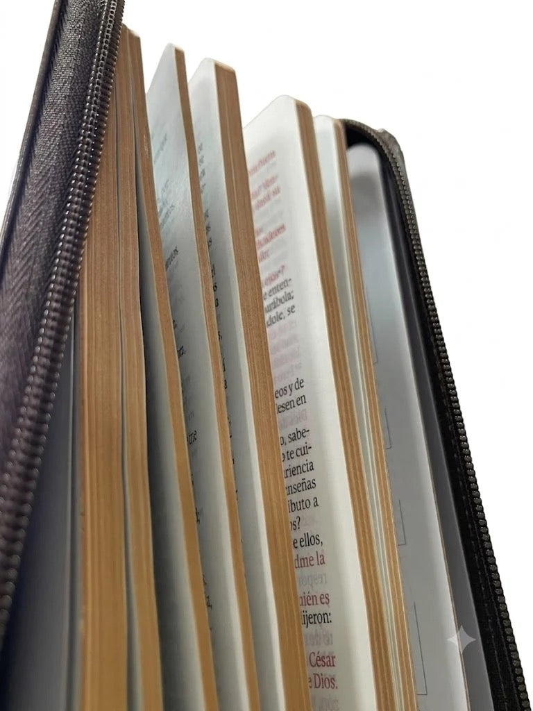 Biblia RVR60 de Obsequios y premios Moka Águila con cierre
