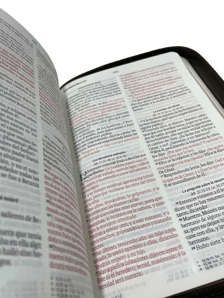 Biblia RVR60 de Obsequios y premios Moka Águila con cierre