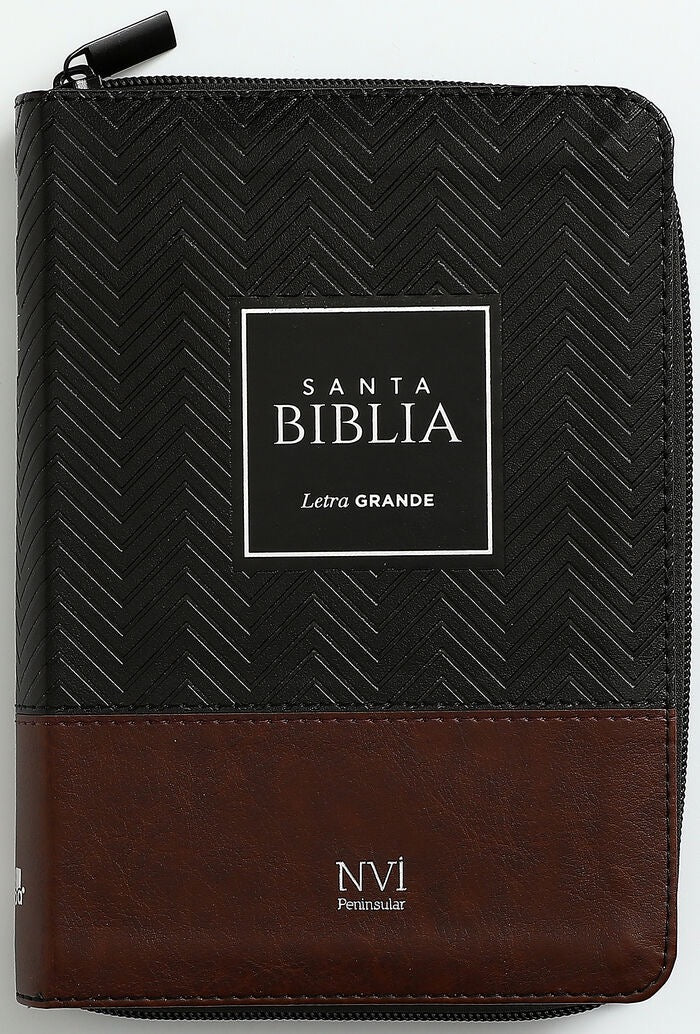Biblia NVI Peninsular Portátil Letra Grande Negro