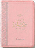 Biblia RVR60 tamaño compacto Letra Grande rosa