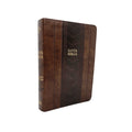 Biblia RVR 1960 Letra Grande Tamaño Manual Símil Piel Marrón