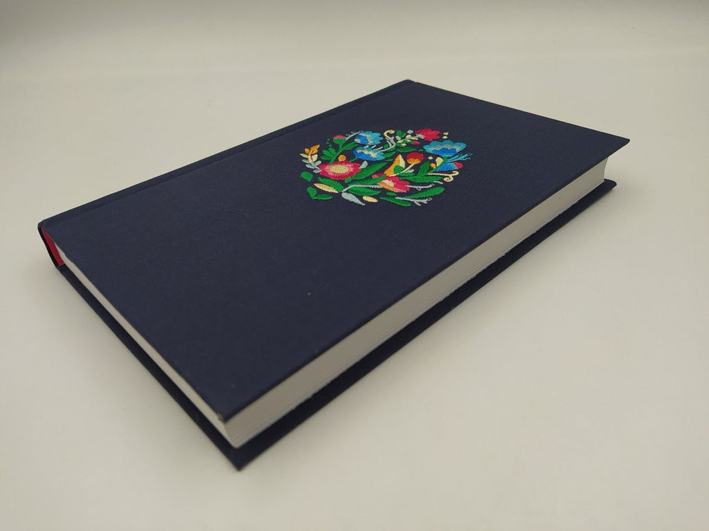 Biblia RVR 1960 Ultrafina Azul Bordado sobre Tela