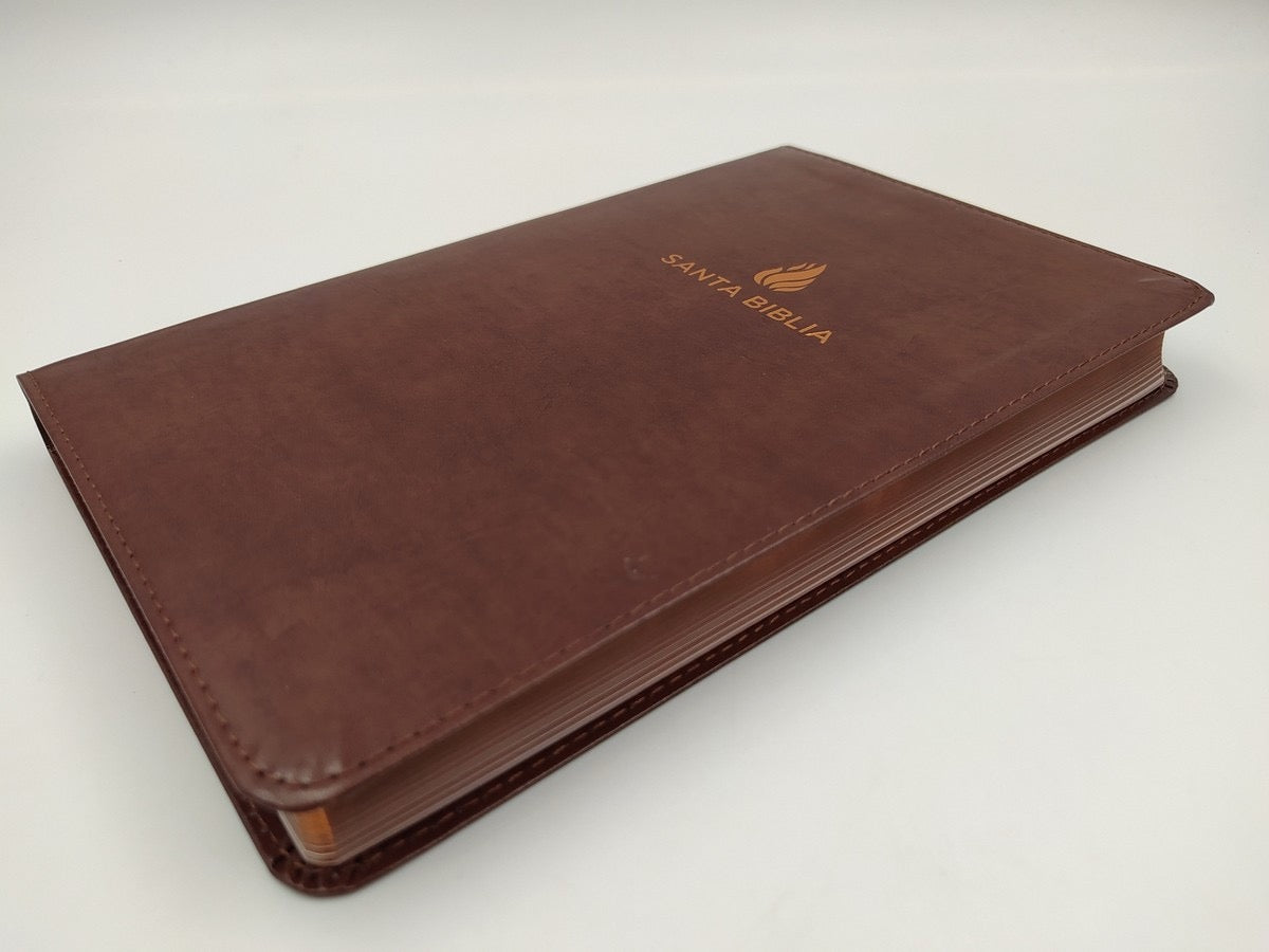 Biblia RVR 1960 Ultrafina Marrón Piel Fabricada