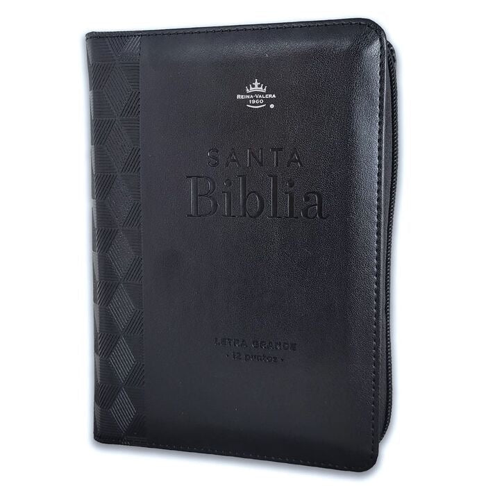 BIBLIA RVR60 PORTÁTIL LETRA GRANDE 11 PUNTOS negro