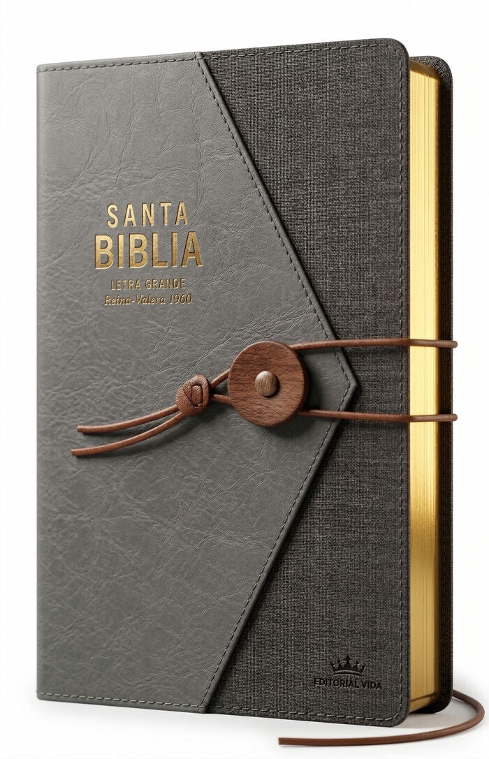 Biblia RVR60 Tamaño manual letra grande con cierre japonés