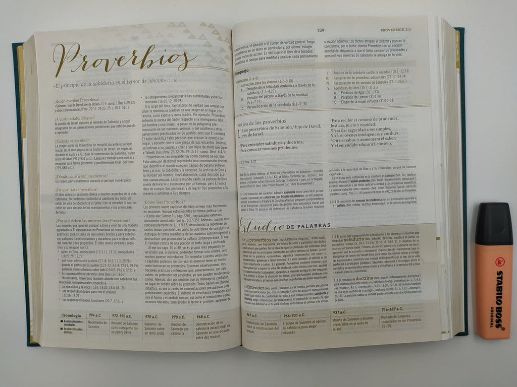 Biblia RVR 1960 de Estudio para Mujeres Tela Verde