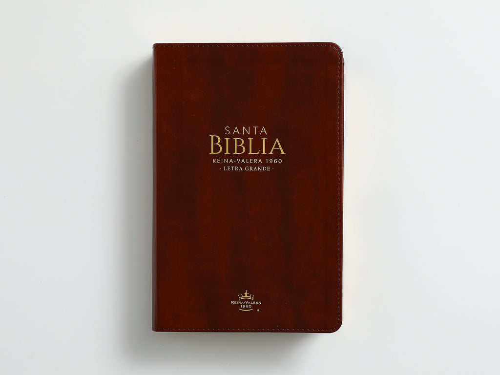 Biblia RVR60 Tamaño Manual Letra Grande café