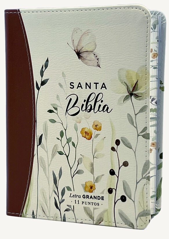 Biblia RVR60 portátil Letra Grande 11 puntos marrón