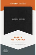 Biblia RVR 1960 Ultrafina Negro Piel Fabricada con Índice