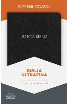 Biblia RVR 1960 Ultrafina Negro Piel Fabricada con Índice
