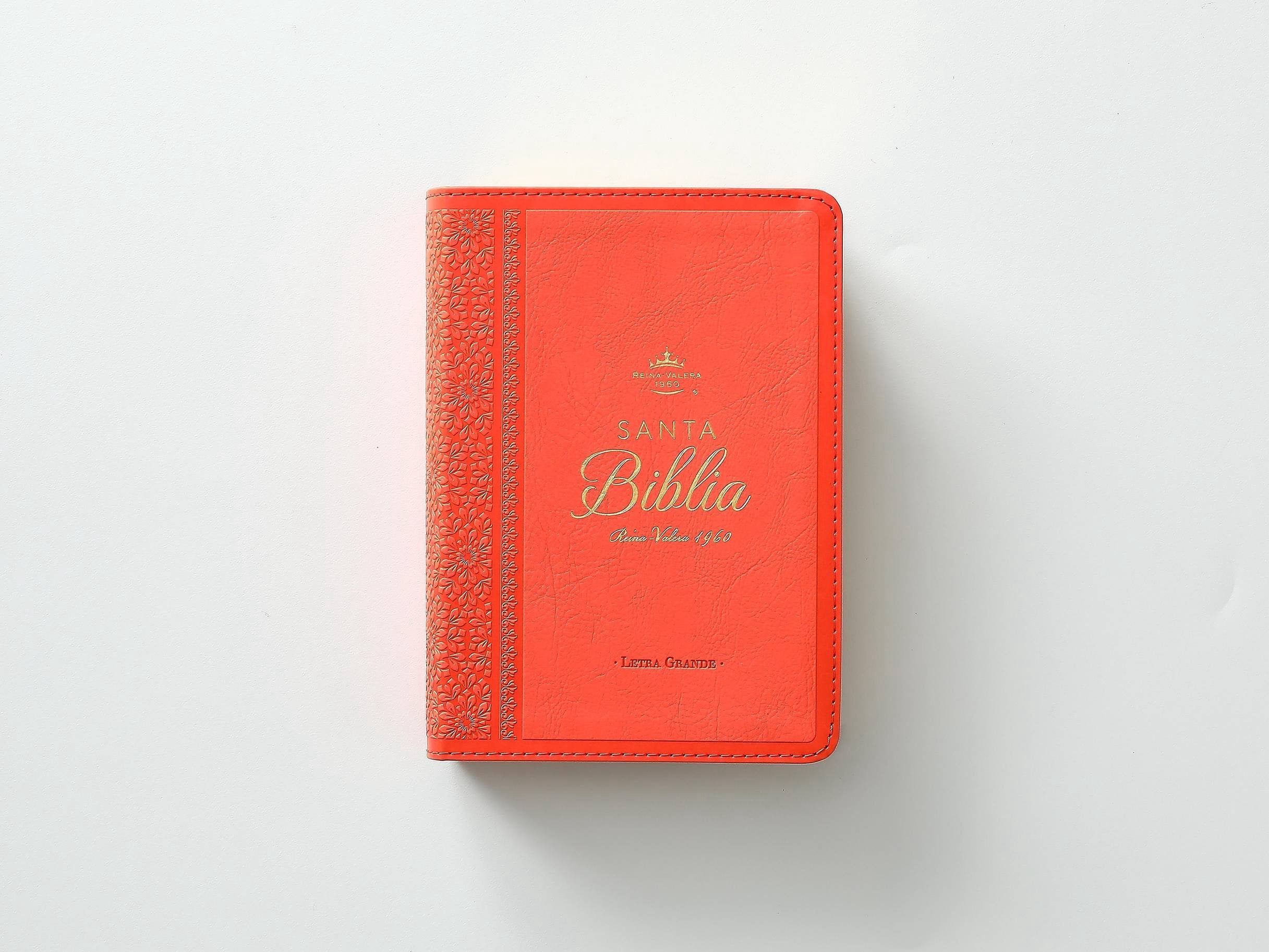 Biblia RVR60 tamaño compacto Letra GRande coral