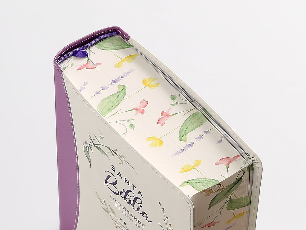 Biblia RVR60 portátil Letra Grande 11 puntos lila