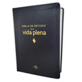 Biblia RVR 1960 de Estudio de la Vida Plena Piel Fabricada Negro