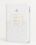 Biblia RVR60 de Obsequios y premios Blanca con cierre