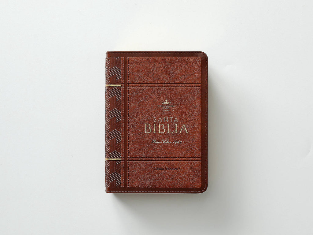 Biblia RVR60 tamaño compacto Letra Grande café