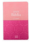 Biblia NVI Peninsular Tamaño manual letra grande rosa