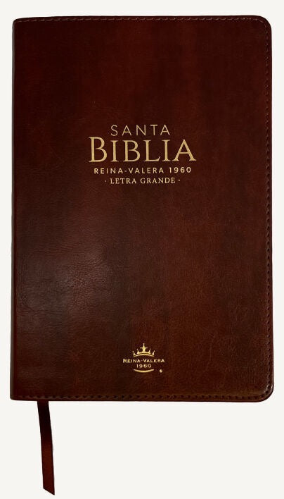 Biblia RVR60 Tamaño Manual Letra Grande indice café