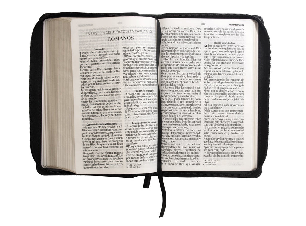 Biblia RVR60 Tamaño Manual Letra Grande con cierre