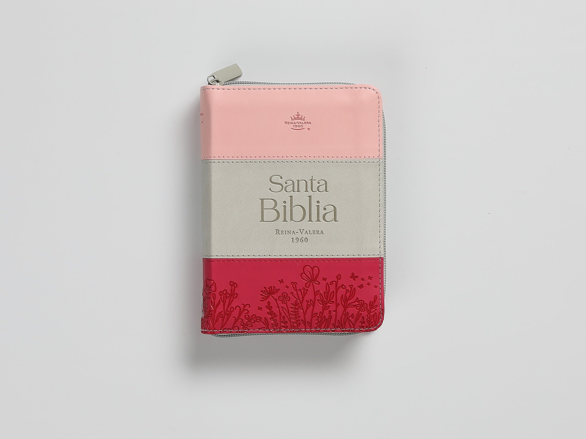 Biblia RVR60 Bolsillo i/piel Tricolor Rosa
